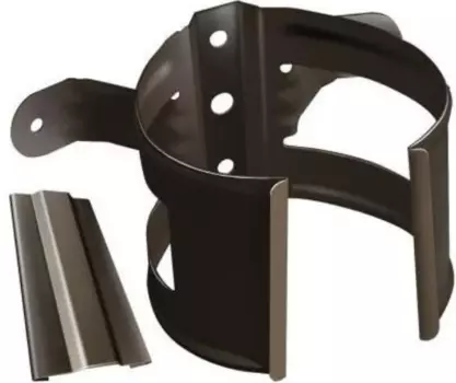 Хомут Grand Line RR 32 (темно-коричневый), 150/100 мм, водосточной трубы на дерево