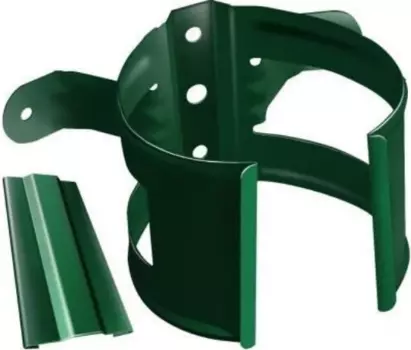 Хомут Grand LineRAL 6005 (зеленый), 125/90 мм, водосточной трубы на дерево