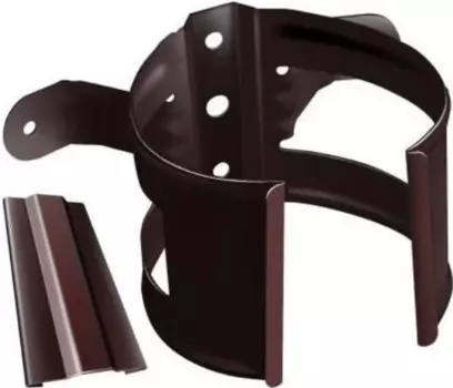 Хомут Grand LineRAL 8017 (коричневый), 125/90 мм, водосточной трубы на дерево