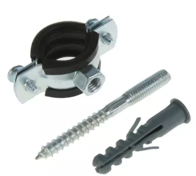 Хомут сантехнический Taen 1/2" D20-25 мм в комплекте шпилька и дюбель М8х80