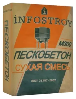 Infostroy М300, 40 кг, Пескобетон