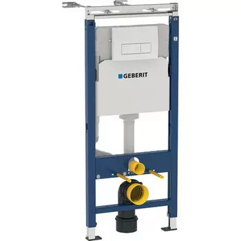 Инсталляция для подвесного унитаза Geberit Duofix UP100 с кнопкой смыва Delta 51 458.125.11.1