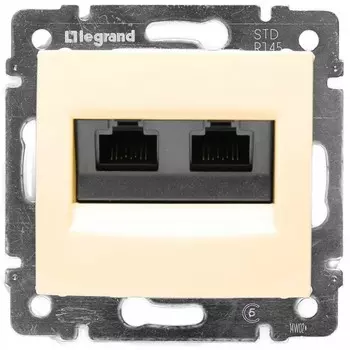 Интернет-розетка двойная LeGrand Valena 774131 RJ45 5e UTP слоновая кость