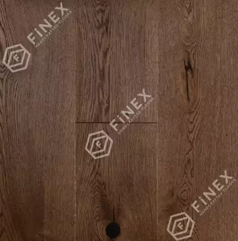 Инженерная доска Finex дуб черный орех Brushed брашированная 15.5х140 Лайф