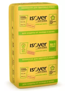Isover Классик 1170х610 100 мм, Минеральная вата Плита
