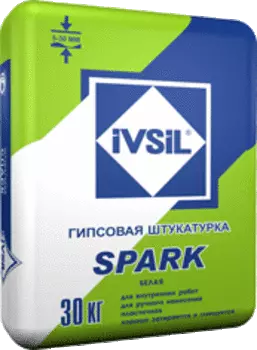 Ivsil Spark, 30 кг, Штукатурка гипсовая