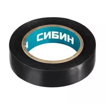 Изолента ПВХ Сибин 15мм черный