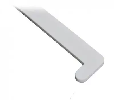 Эколайн 70 см, Заглушка для подоконника ПВХ правая (белая)