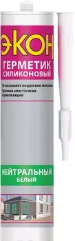 ЭКОН, 280 мл, Герметик силиконовый Нейтральный прозрачный