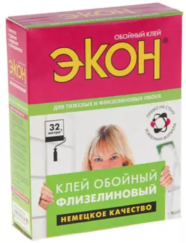 Экон, 470 г, Обойный клей для флизелиновых обоев