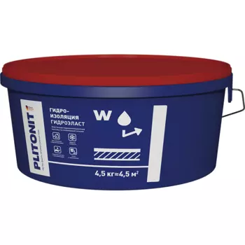Эластичная мастика Plitonit Гидроэласт 4.5 кг