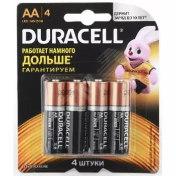 Элемент питания Duracell LR6-4BL BASIC CN 48/192/18816