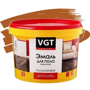 Эмаль акриловая для пола VGT Профи ВД-АК-1179 орех 2.5 кг