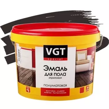 Эмаль акриловая для пола VGT Профи ВД-АК-1179 венге 2.5 кг