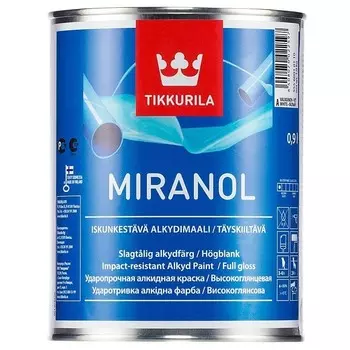 Эмаль алкидная Tikkurila Miranol высокоглянцевая база C 0.9 л