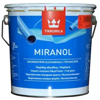 Эмаль алкидная Tikkurila Miranol высокоглянцевая база C 2.7 л