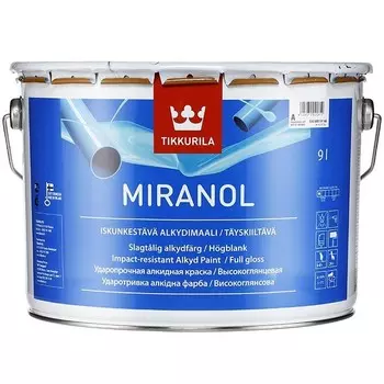 Эмаль алкидная Tikkurila Miranol высокоглянцевая база C 9 л