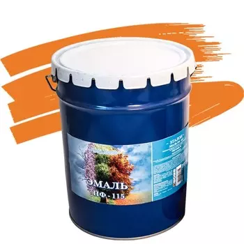 Эмаль Эталон ПФ-115 оранжевая 20 кг