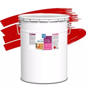 Эмаль Ленинградские краски ПФ-115 Оптимум красная 20 кг