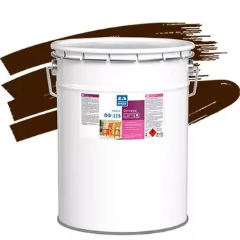 Эмаль Ленинградские краски ПФ-115 Оптимум шоколадная 20 кг