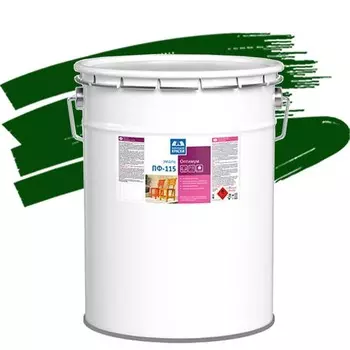 Эмаль Ленинградские краски ПФ-115 Оптимум темно-зеленая 20 кг