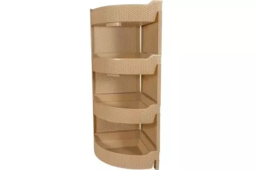 Этажерка Branq Nature угловая 4-секционная кофейный BQ3779КФ