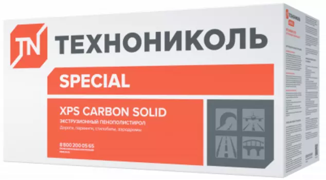 Экструдированный пенополистирол Технониколь Carbon SolID 500 тип А 1180х580х60 мм 7 шт/4.79 м2