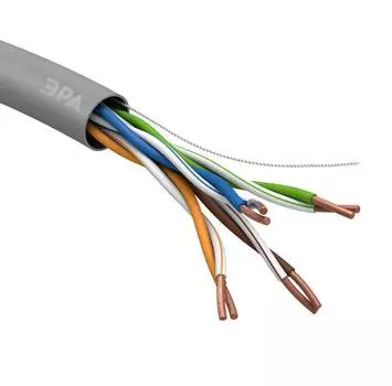 Кабель UTP 4x2x24 AWG Cat5e CU PVC 305м (м) ЭРА Б0044429