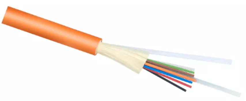 Кабель волоконно-оптический Hyperline 50/125 OM2 многомодовый внутренний/в 8 волокон