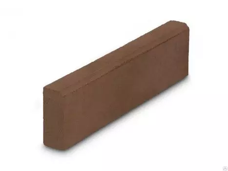Камень бордюрный садовый коричневый 1000х200х80 мм