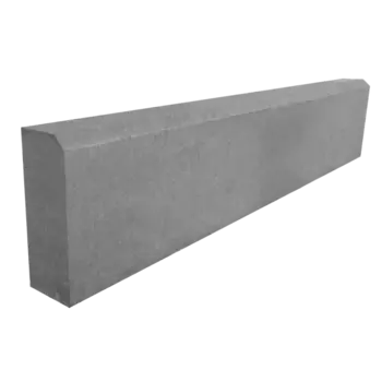 Камень бордюрный садовый серый 1000х200х80 мм