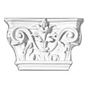 Капитель полиуретановая Decomaster DK-82201 147x214x57 мм к пилястре DK-82200