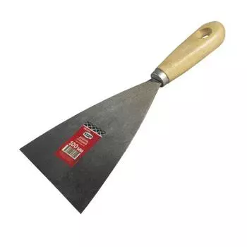 Кедр шпатель стальной 100 мм дерев.ручка 038-0100 26199