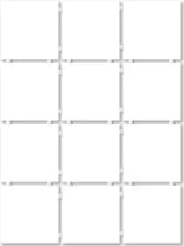 Декор для плитки Kerama Marazzi 1146T Конфетти полотно из 12 частей белое блестящее 30х40 см