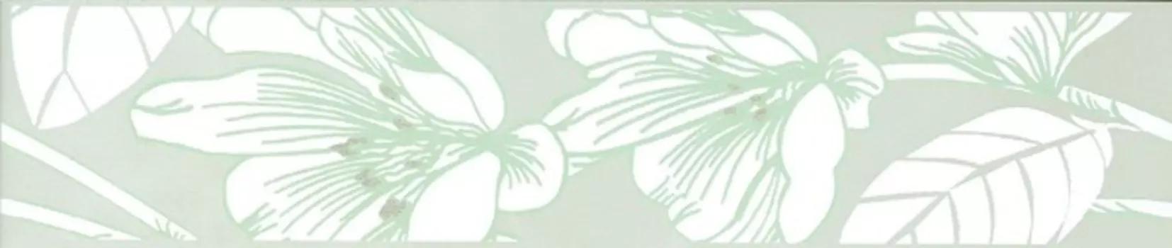 Бордюр Kerama Marazzi Аида AR33\6195 зеленый 25х5.4 см