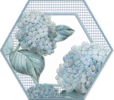 Декор для плитки Kerama Marazzi Аньет HGD\A301\24001 голубой 20х23.1 см