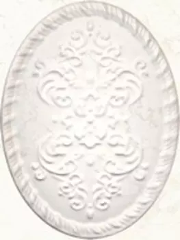 Декор для плитки Kerama Marazzi Белгравия OBA004 белый 12х16 см