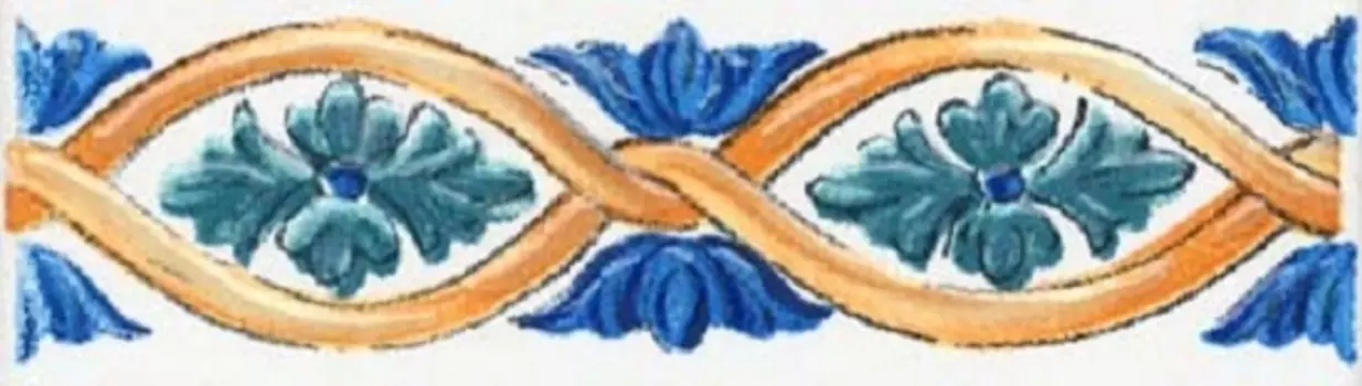 Бордюр Kerama Marazzi Капри Майолика STG/A492/1146 разноцветный 9.9х3 см