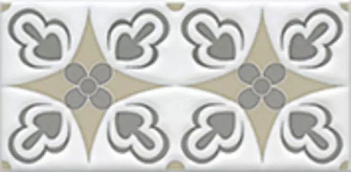 Декор для плитки Kerama Marazzi Клемансо STG\A620\16000 бежевый 7.4х15 см