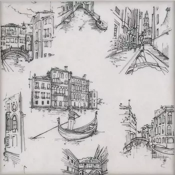 Декор для плитки Kerama Marazzi Марчиана STG\A539\5261 серо-белый 20х20 см