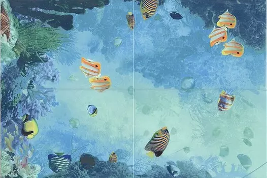 Декор для плитки Kerama Marazzi Маронти HGD\A45\4x\880 панно сиренево-синее 40х60 см