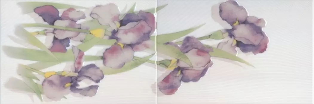 Декор для плитки Kerama Marazzi Маронти MLD\A57\2x\8249 панно сиренево-синее 20х60 см