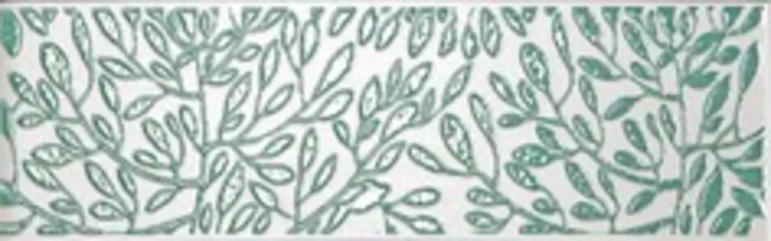 Бордюр Kerama Marazzi Пленэр A1849\7073 зеленый 20х6.3 см