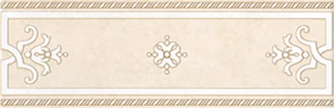 Kerama Marazzi PZ09\4178 Камея 40.2х13 см, бордюр напольный (бежевый)