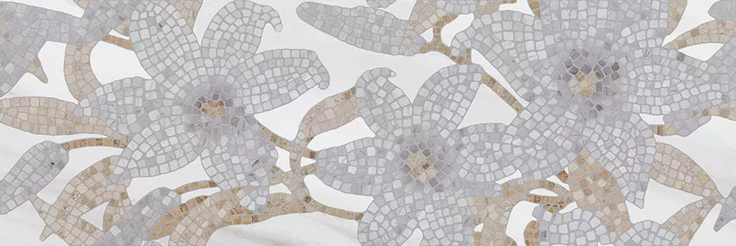 Декор для плитки Kerama Marazzi Сады Форбури 13010R серый 30х89.5 см