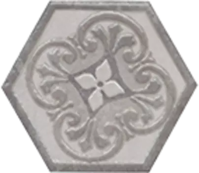 Декор для плитки Kerama Marazzi Тюрен HGD\A292\SG1010 вставка серая 10.4х12 см