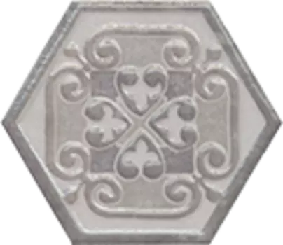 Декор для плитки Kerama Marazzi Тюрен HGD\A294\SG1010 вставка серая 10.4х12 см