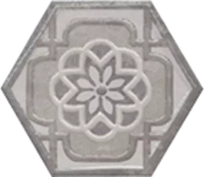 Декор для плитки Kerama Marazzi Тюрен HGD\A295\SG1010 вставка серая 10.4х12 см