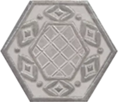 Декор для плитки Kerama Marazzi Тюрен HGD\A296\SG1010 вставка серая 10.4х12 см