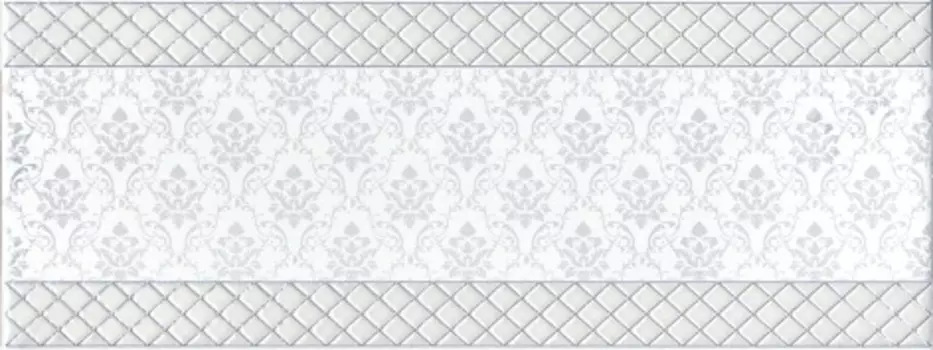 Декор для плитки Kerama Marazzi Уайтхолл AD\A138\15000 декор белый 15х40 см